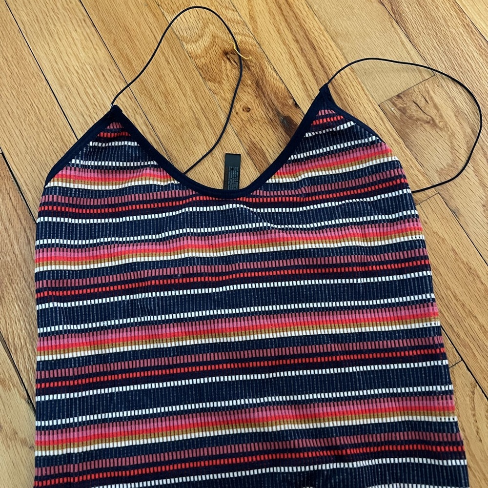 Free People striped bodysuit size large never worn